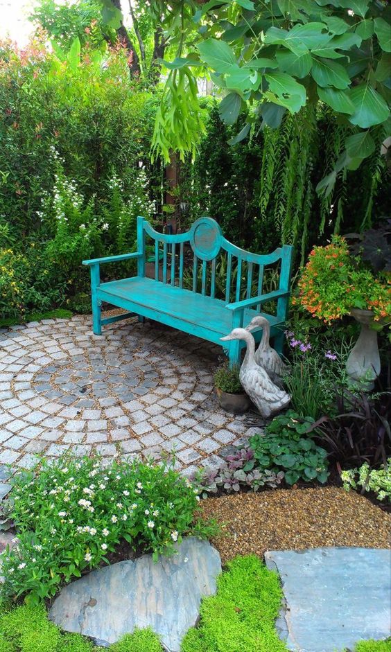 muebles brillantes para jardines pequenos