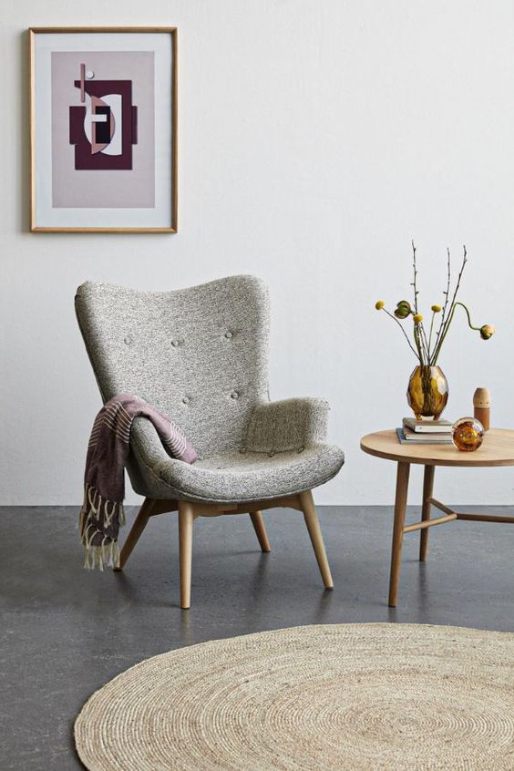 sillon tipo silla tapizada para living