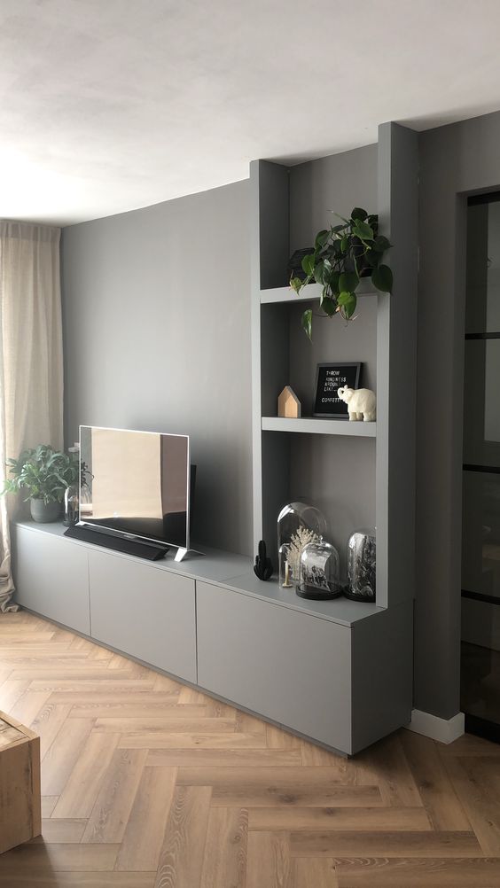 Muebles de tv minimalistas para casas pequenas