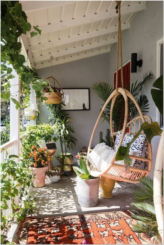 Porch con plantas