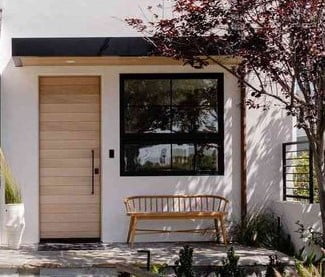 Porche moderno para casas pequenas minimalista