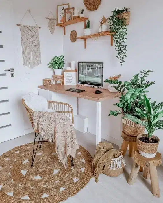 decoracion boho materiales naturales