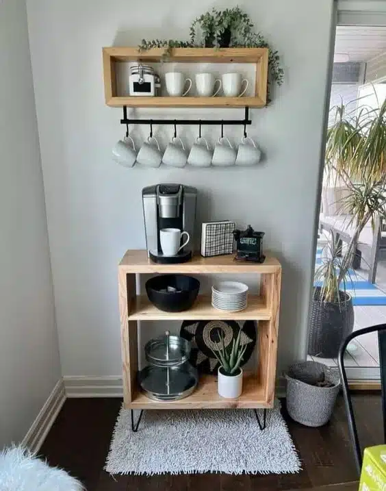 sector de cafe en comedor pequeño