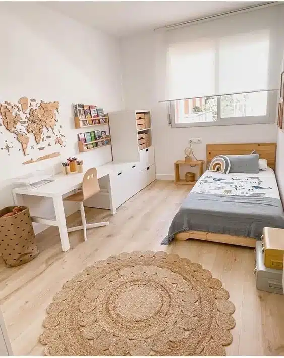 Ideas para dormiotrio infantil minimalista varon