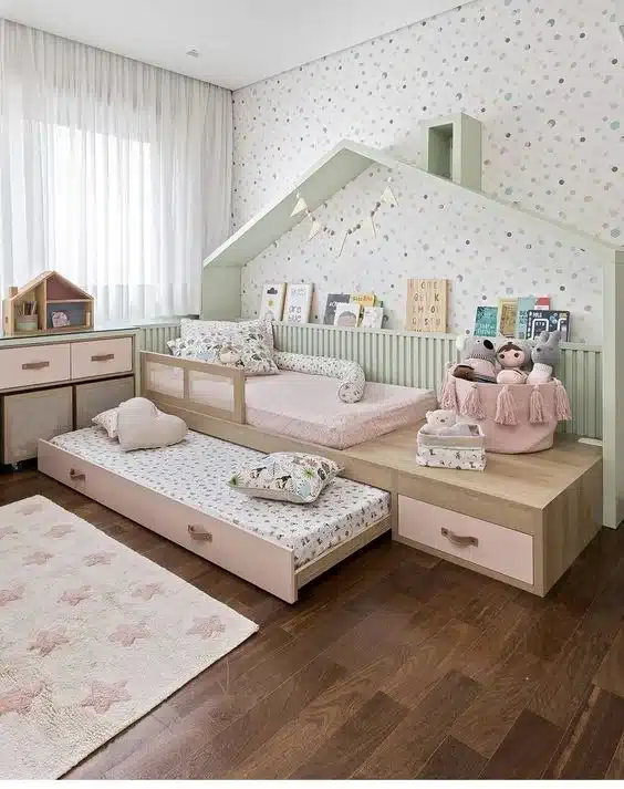 Ideas para dormiotrio infantil para nena