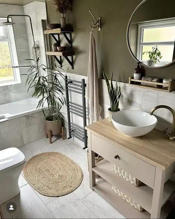 Muebles pequeños para baños