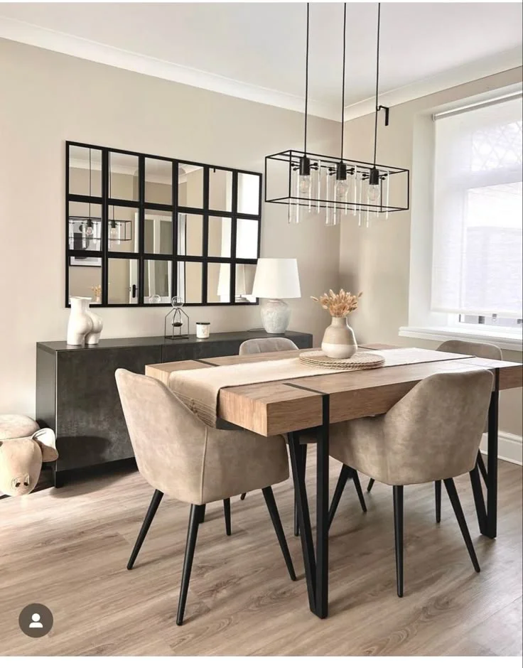 Lampra grande moderna para comedor pequeño
