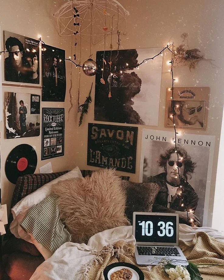 habitacion para adultos con estilo rockero