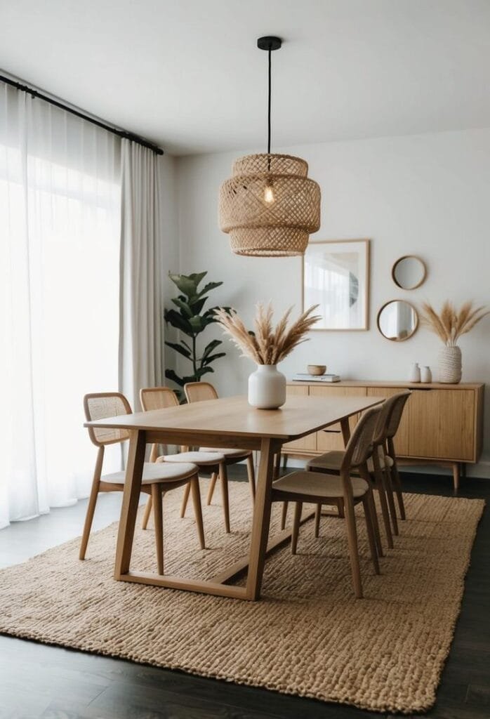 comedor estilo Japandi