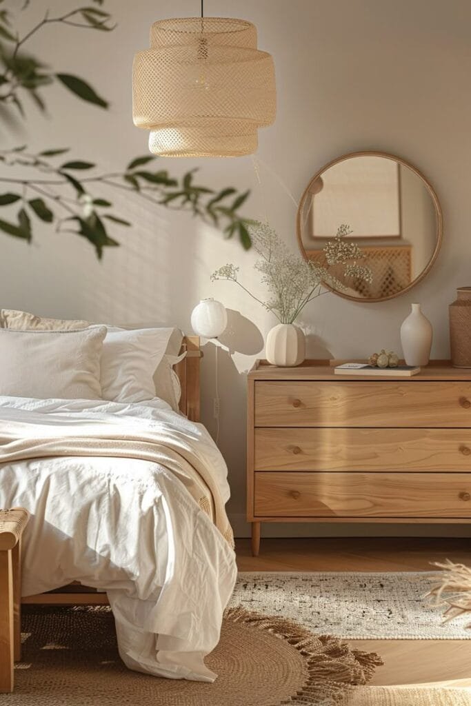 dormitorio estilo Japandi