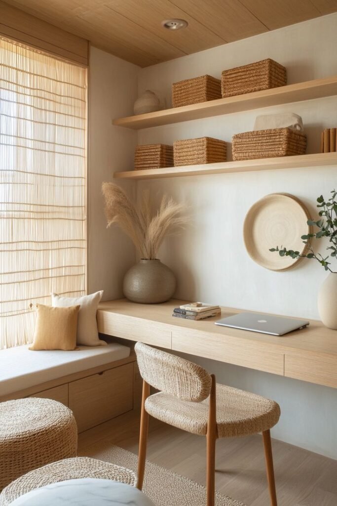 homeoficce estilo Japandi