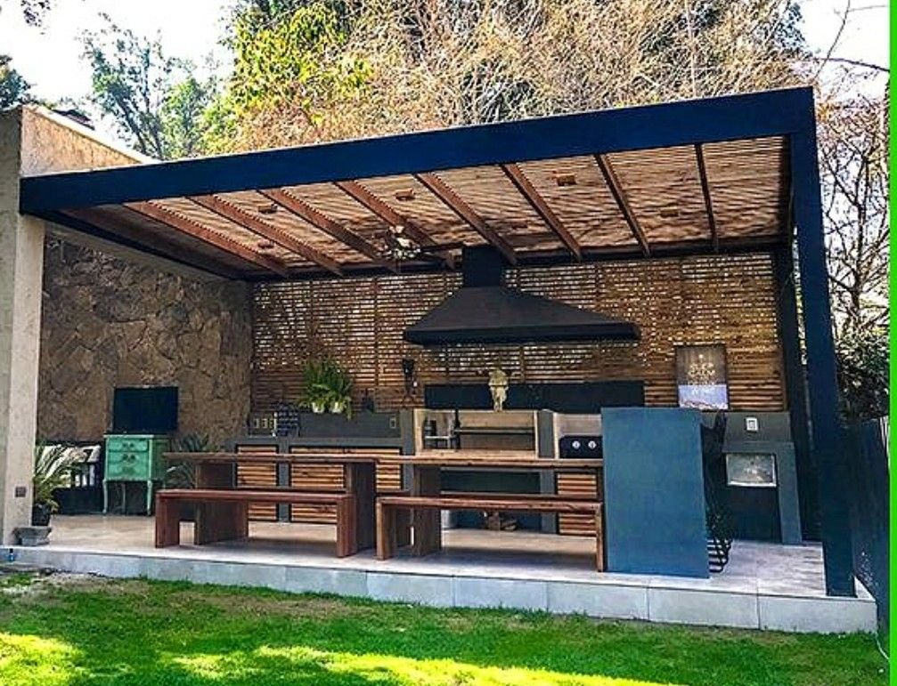 quincho pequeño estilo rustico moderno